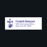 Tampon Auto-encreur Croix en bois élégante aux jolies fleurs<br><div class="desc">Timbre auto-encastré avec une jolie illustration représentant une simple croix en bois recouverte de jolies petites fleurs et de feuilles.</div>