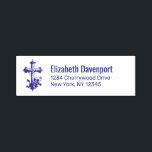 Tampon Auto-encreur Croix en bois élégante aux jolies fleurs<br><div class="desc">Timbre auto-encastré avec une jolie illustration représentant une simple croix en bois recouverte de jolies petites fleurs et de feuilles.</div>