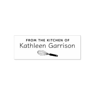 Tampon Auto-encreur Cuisson de pâtisserie personnalisée avec fouet