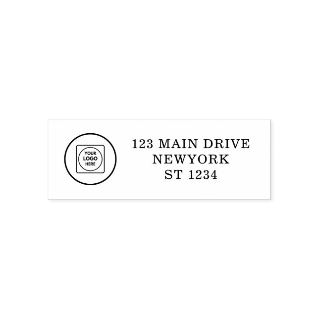 Tampon Auto-encreur Custom Business Logo Company Address Stamp Design (Design)