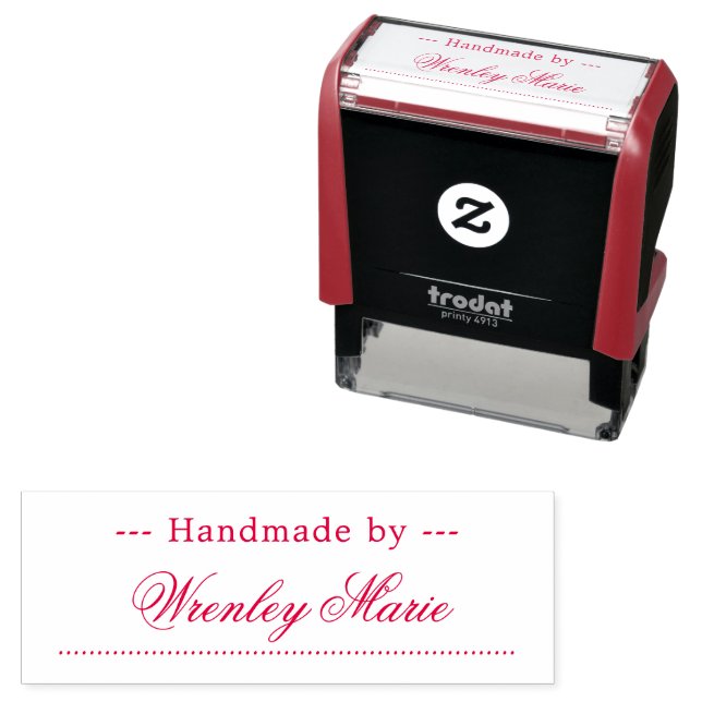 Tampon Auto-encreur Custom Stylish Handmade by Professional (En situation)