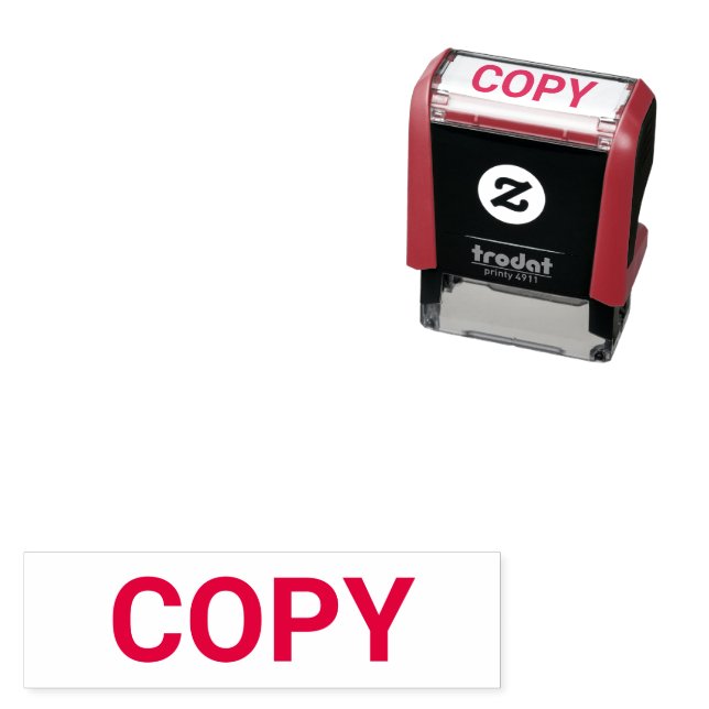 Tampon Auto-encreur Custom Text COPY Self-Inking Office Stamp (En situation)