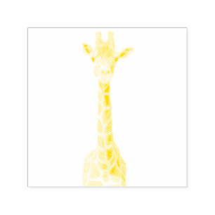 Tampon Auto-encreur Cute giraffe face