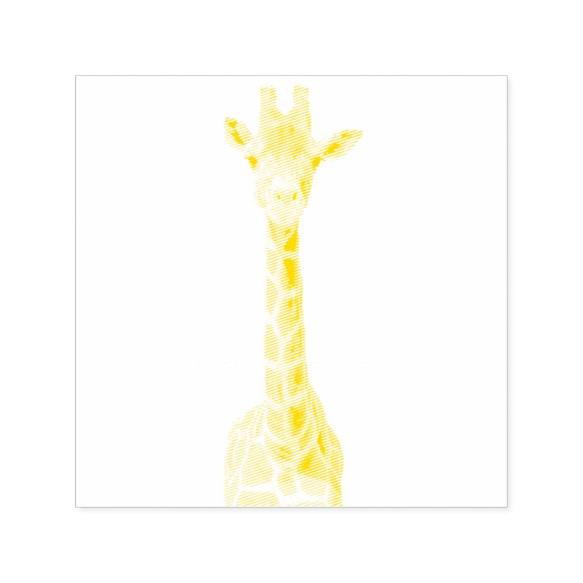 Tampon Auto-encreur Cute giraffe face (Design)
