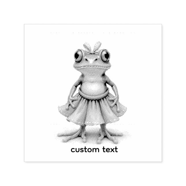 Tampon Auto-encreur Cute grenouille (Design)