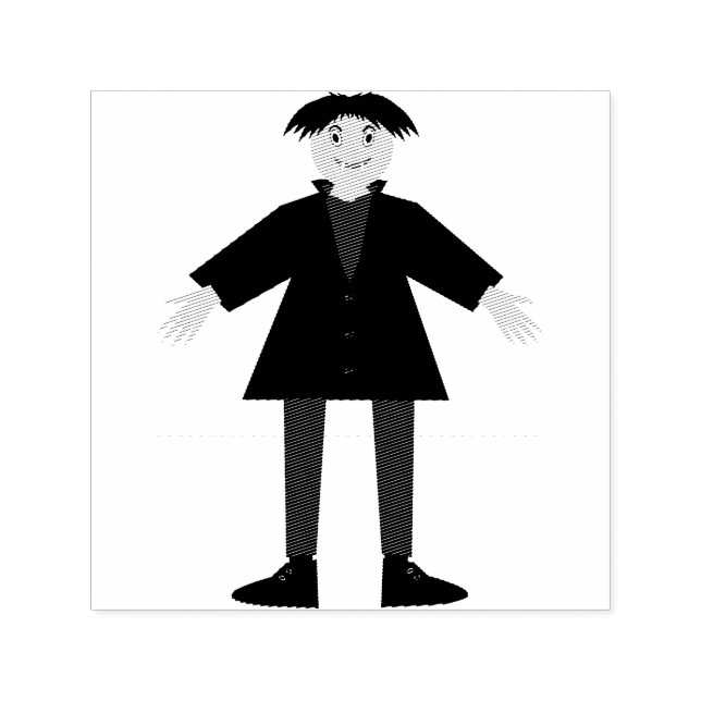 Tampon Auto-encreur Cute Vampire Halloween (Design)