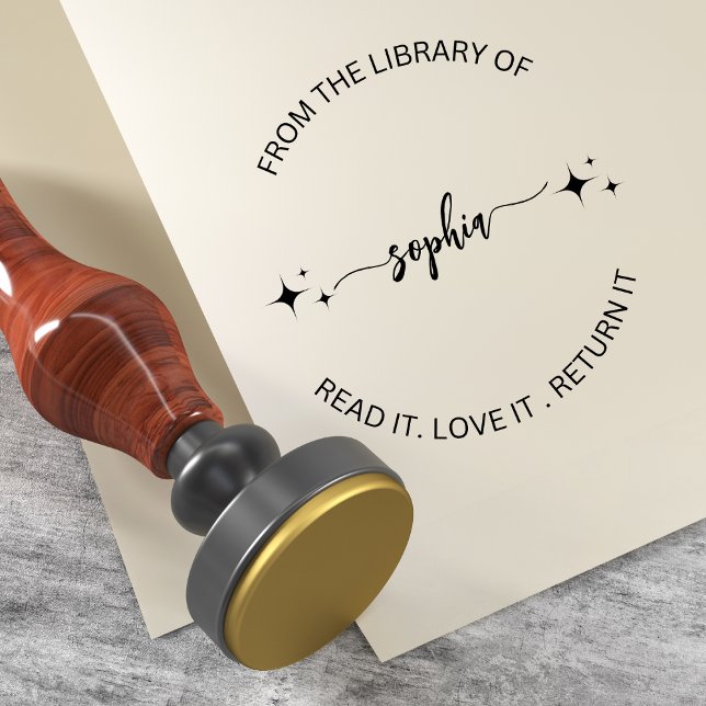 Tampon Auto-encreur De la bibliothèque de ce livre appartient à Nm per (Créateur téléchargé)