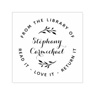 Tampon Auto-encreur De La Bibliothèque De Lisez-Le, Aimez-Le, Retour