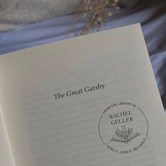 Tampon Auto-encreur De la bibliothèque de Stamp Stamp Elegant Flowers (Créateur téléchargé)