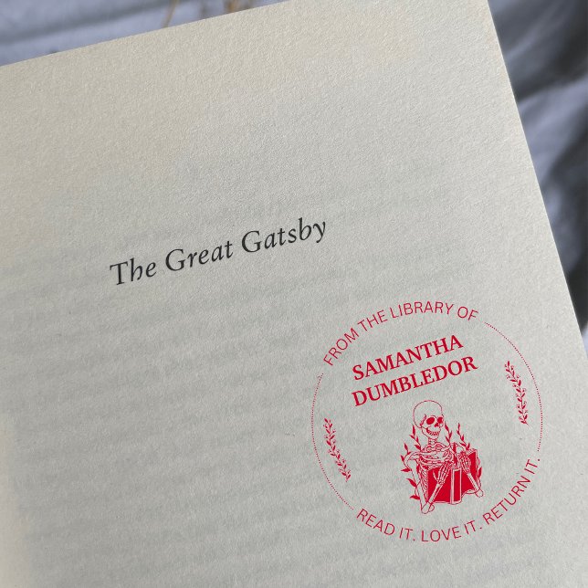 Tampon Auto-encreur De la bibliothèque de Stamp Stamp Flowers gothique (Créateur téléchargé)