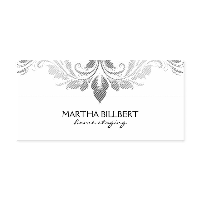 Tampon Auto-encreur Dentelle florale (Design)