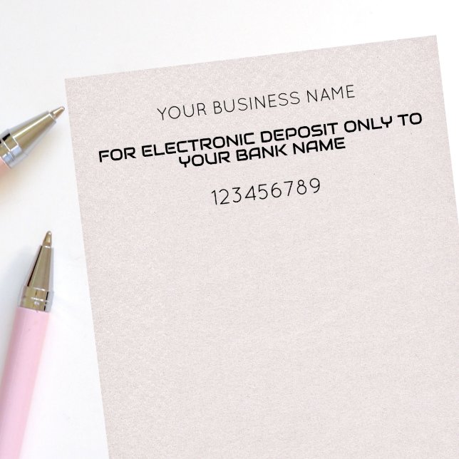 TAMPON AUTO-ENCREUR  DÉPÔT MOBILE UNIQUEMENT ENDORSEMENT BANQUE D'AFFAI (Créateur téléchargé)