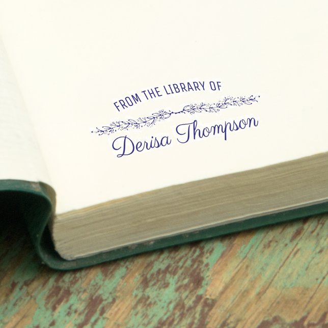 Tampon Auto-encreur Des bibliothécaires de Personnalisé (From the Librarians of Personalized Self-inking Stamp)