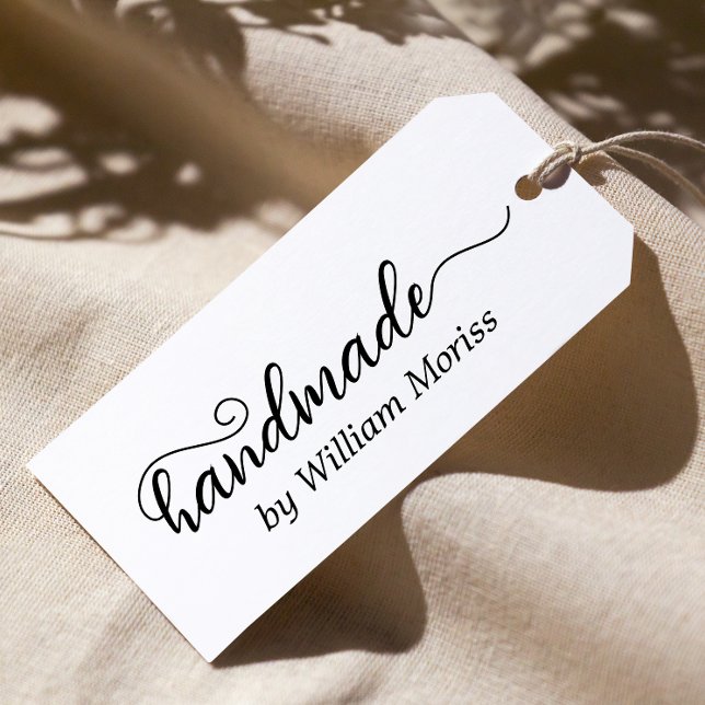 Tampon Auto-encreur Design simple Script fait main par l'entreprise (Créateur téléchargé)