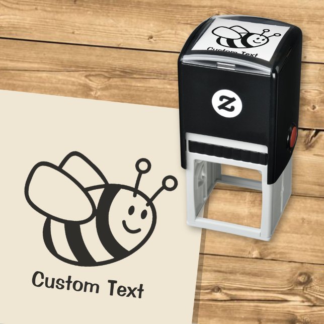 Tampon Auto-encreur Dessin animé d'abeille (Créateur téléchargé)