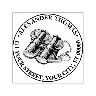 Tampon Auto-encreur Dessin de binonulés vintages