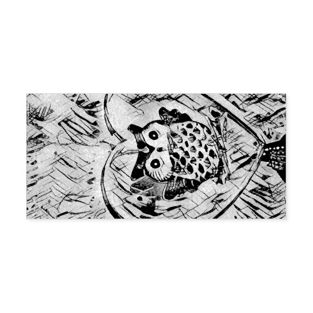 Tampon Auto-encreur Dessin de hibou (Design)