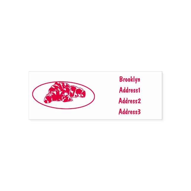 Tampon Auto-encreur Dessin du Croissant (Design)