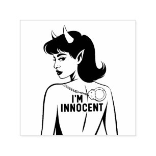 Tampon Auto-encreur Déviliser une femme innocente