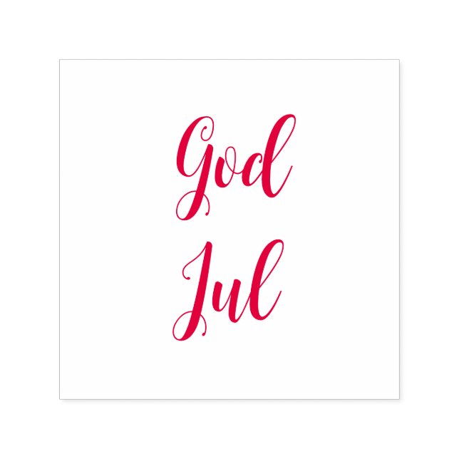 Tampon Auto-encreur Dieu juil norvégien voeux de Noël (Design)