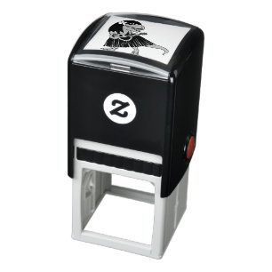 Tampon Auto-encreur Dinosaure hawaïen Ukulele