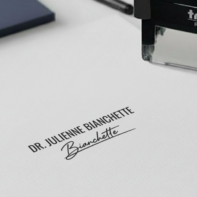 Tampon Auto-encreur Doctor Medical Signature Professional Office (Créateur téléchargé)