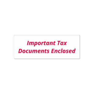Tampon Auto-encreur Documents fiscaux importants joints