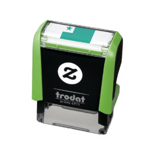 Tampon Auto-encreur drapeau espéranto,