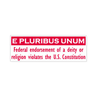 Tampon Auto-encreur E timbre UNUM PLURIBUS - Rouge/Grand