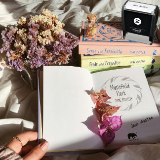 Tampon Auto-encreur Écriture manuscrite de signature de l'auteur simpl