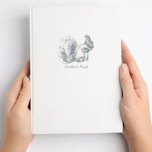 Tampon Auto-encreur Écureuil Monogramme Ce Livre Appartient À