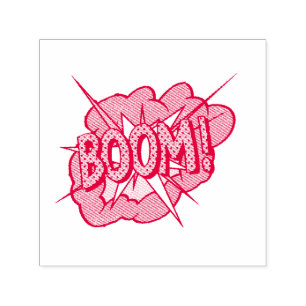 Tampon Auto-encreur Effet sonore de la bande dessinée : Boom! Bulle d'