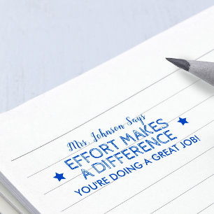 Tampon Auto-encreur Effort De Faire Un Grand Travail Professeurs Perso