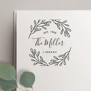 Tampon Auto-encreur Élégant Botanique