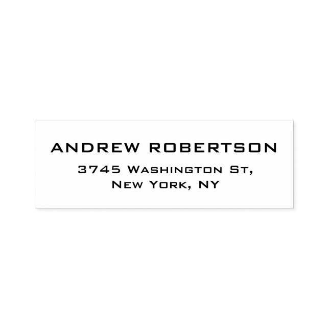 Tampon Auto-encreur Élégant Contemporain Unique Simple (Design)