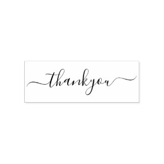 Tampon Auto-encreur Élégant Merci de script