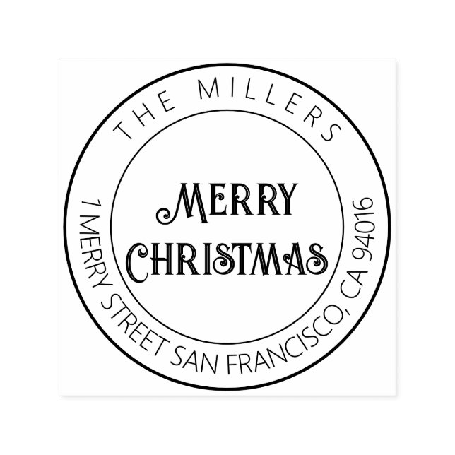 Tampon Auto-encreur Élégant moderne Adresse de retour auto-encastré (Design)