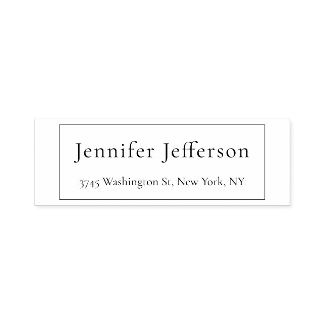 Tampon Auto-encreur Élégant moderne Plain Professional (Design)