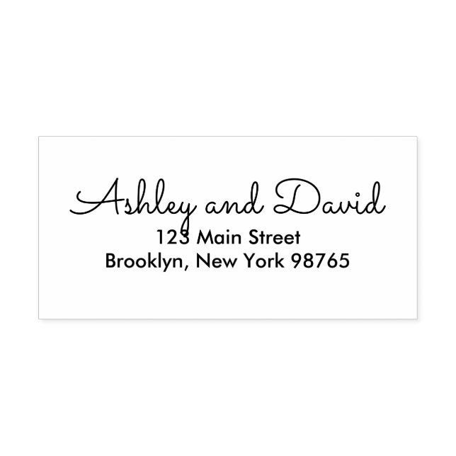 Tampon Auto-encreur Elégant Rustique Adresse de retour auto-allumage T (Design)