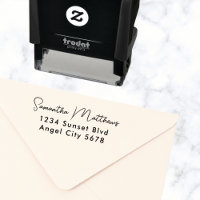 Élégant script moderne Nom personnalisé Adresse