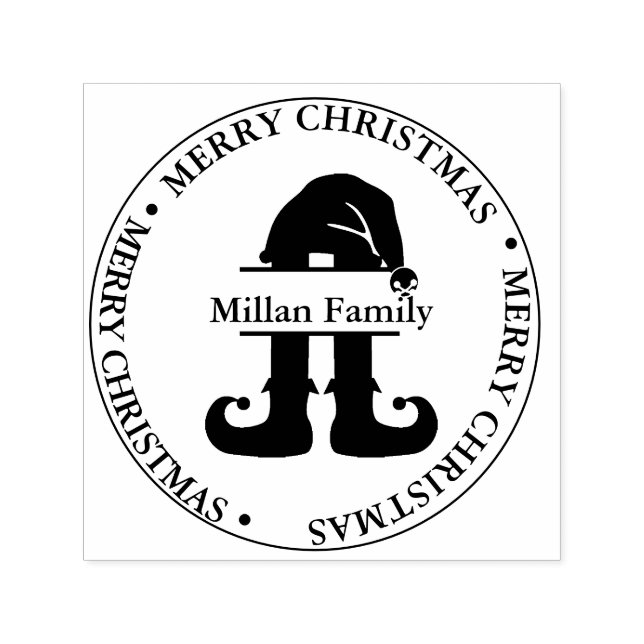 Tampon Auto-encreur Elf Christmas Boy thème (Design)