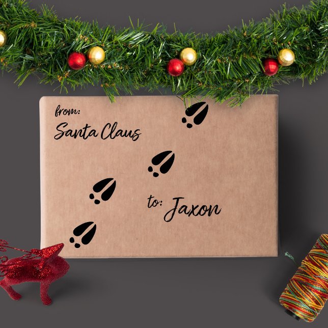 Tampon Auto-encreur Empreinte de Noël Reindeer (Créateur téléchargé)