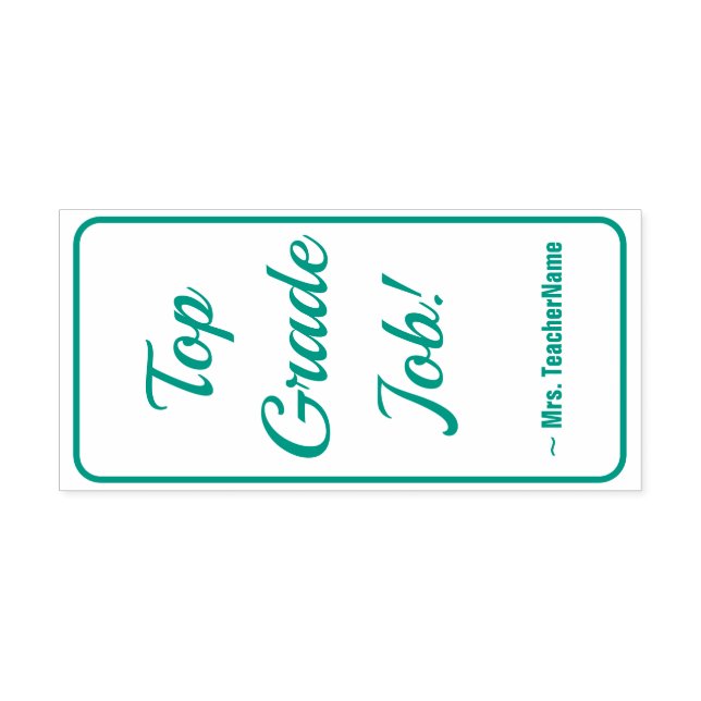 Tampon Auto-encreur Encouragement "Emploi de première année!" + Nom du (Design)