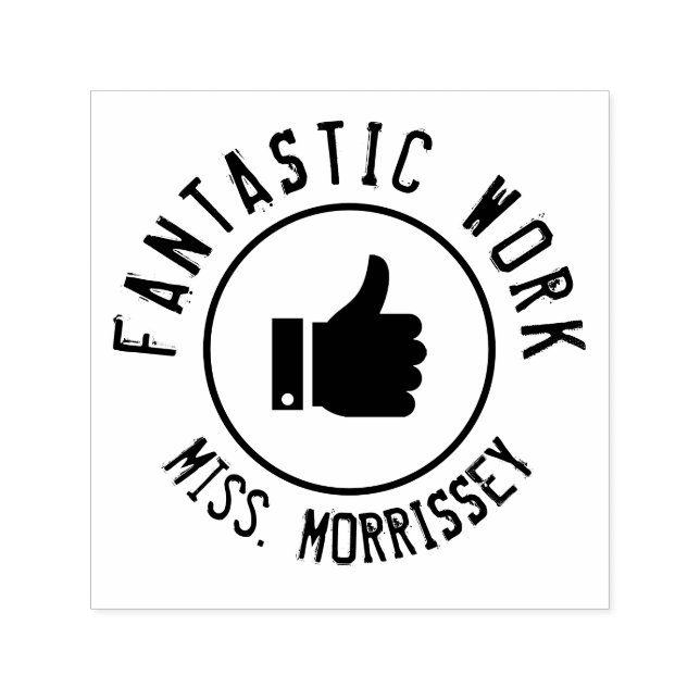 Tampon Auto-encreur Encouragement Professeurs de travail fantastiques (Design)