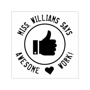 Tampon Auto-encreur Encouragement Travail Génial Enseignants Personnal