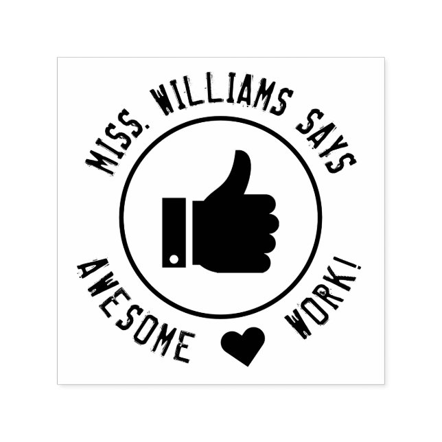 Tampon Auto-encreur Encouragement Travail Génial Enseignants Personnal (Design)