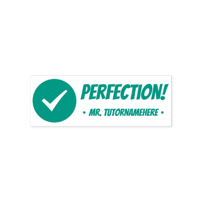 Tampon Auto-encreur Encourager "la perfection !" Timbre en caoutchouc (Design)
