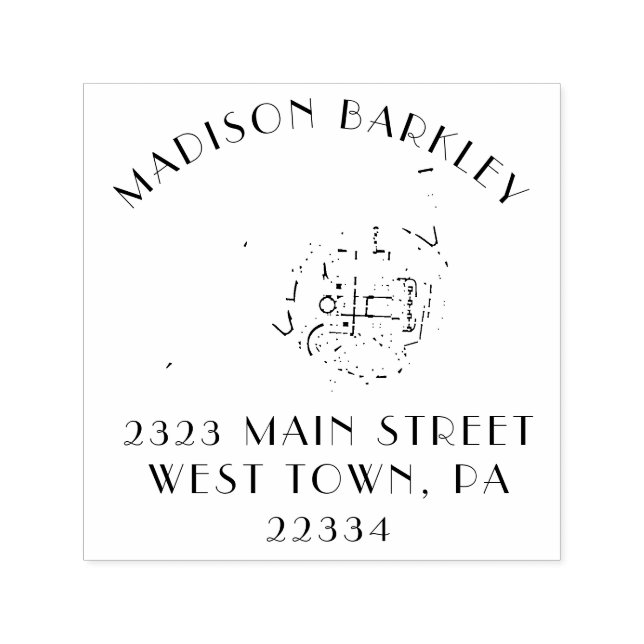 Tampon Auto-encreur Enseignant de la musique de la Corne française (Design)