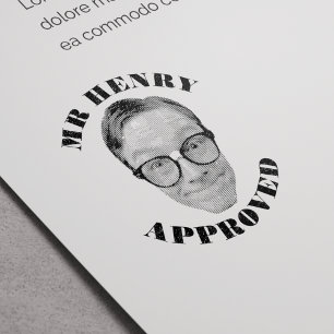 Tampon Auto-encreur Enseignant Funny Visage Approuvé