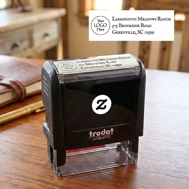 Tampon Auto-encreur Entreprise de Ranch Rustique Campagne   (Créateur téléchargé)